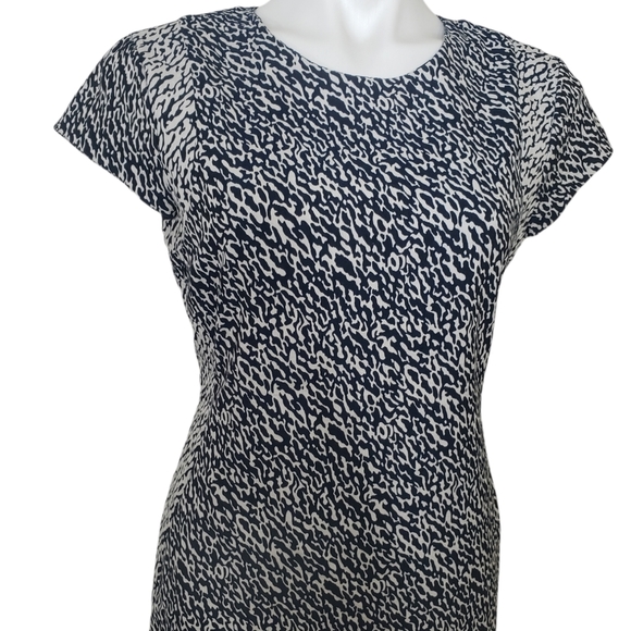 Diane Von Furstenberg Pele Snake Wave Jacquard Aline Dress Size 10 - Picture 5 of 12